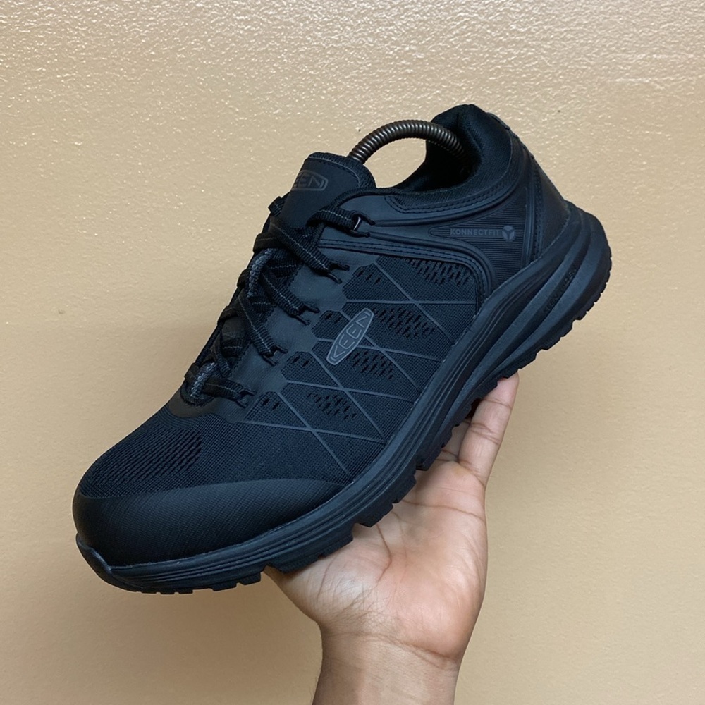 KEEN Utility Vista Energy Konnect Fit XT Steel Toe Work Sneakers “Triple Black” - Picture 12 of 17